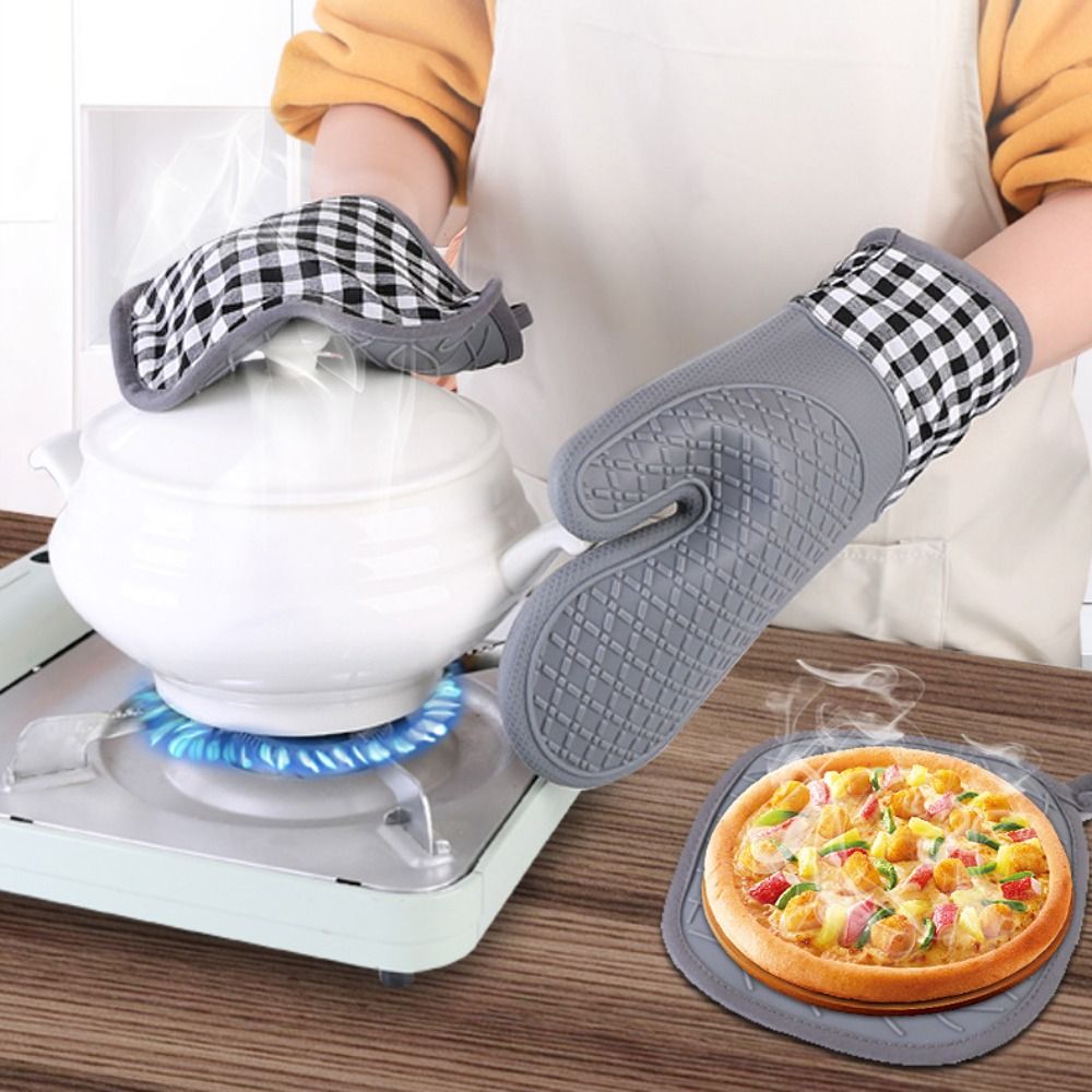 Izolowane rękawice kuchenne si – Oven Mitt Silicone recenzja i cena