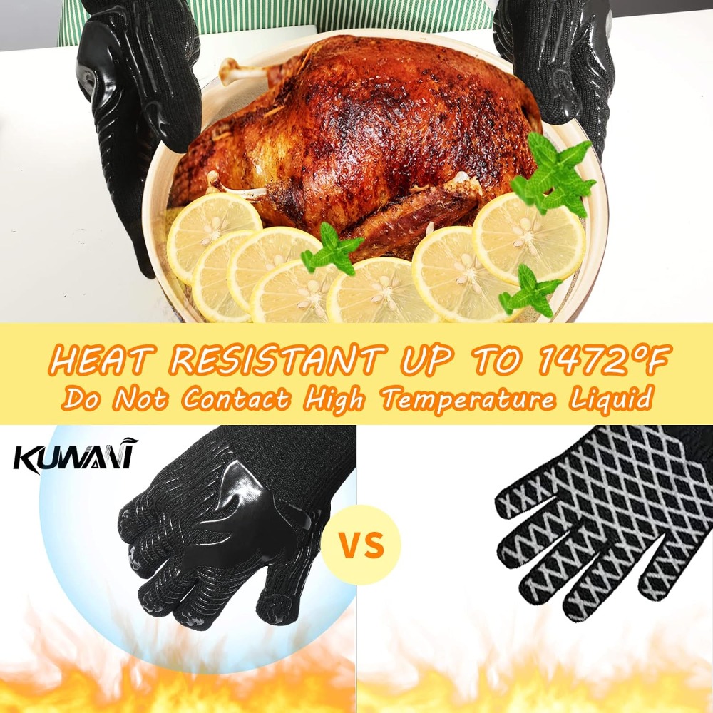Rękawice do grillowania, 1472  – Oven Mitt Silicone recenzja i cena